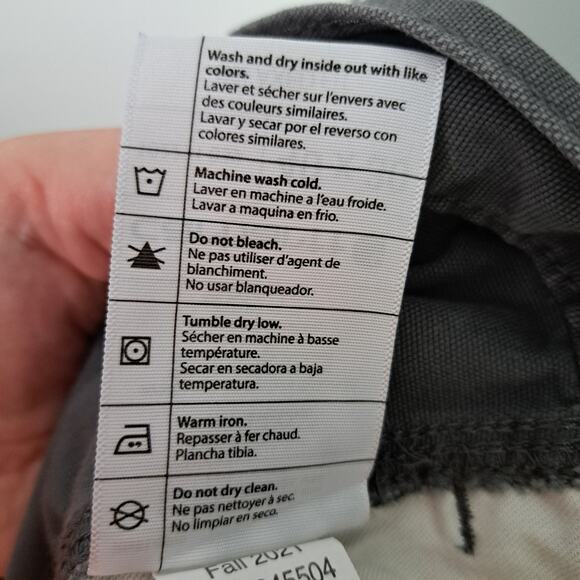 Carhartt Rugged Flex Relaxed Fit Canvas Work Pants Gray Men's 40x30 - Picture 8 of 9